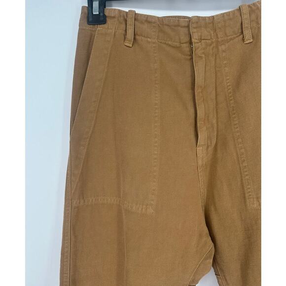 Nili Lotan Luna Drop Crotch Pant in Tawny - Picture 3 of 8